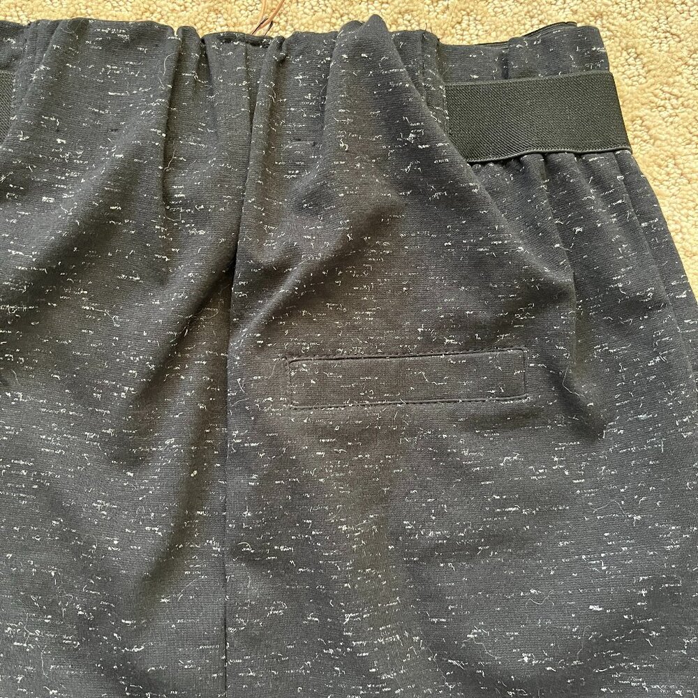 NWT Nümph Pencil Skirt Black Scrunch Elastic Waistband Pockets High Waist Size M